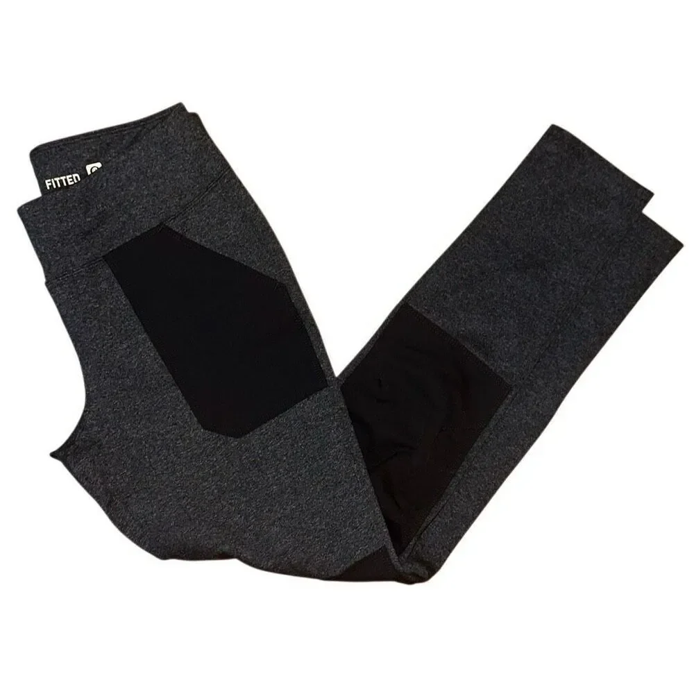 Carhartt FORCE FITTED lightweight UTILITY LEGGING women sz MED 8 gray/ black
